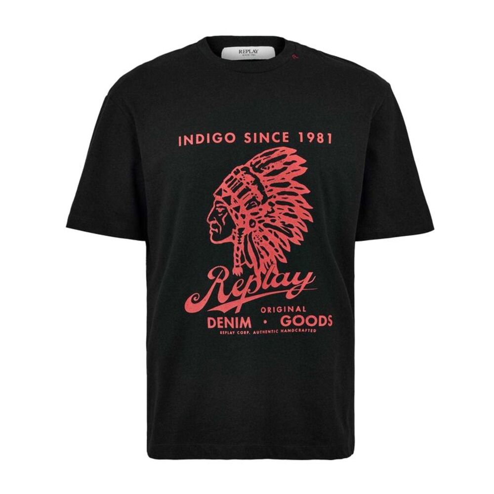 Replay Mens Native Regular T-Shirt / Black